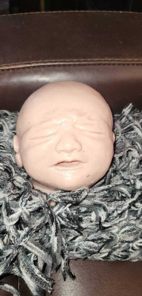 Silicone baby head crying baby for 18" body alph