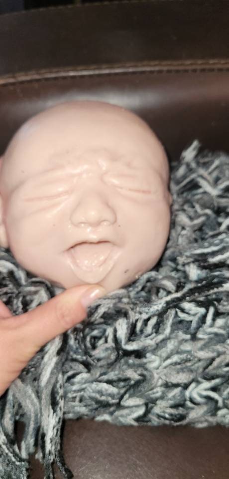 Silicone baby head crying baby for 18" body alph