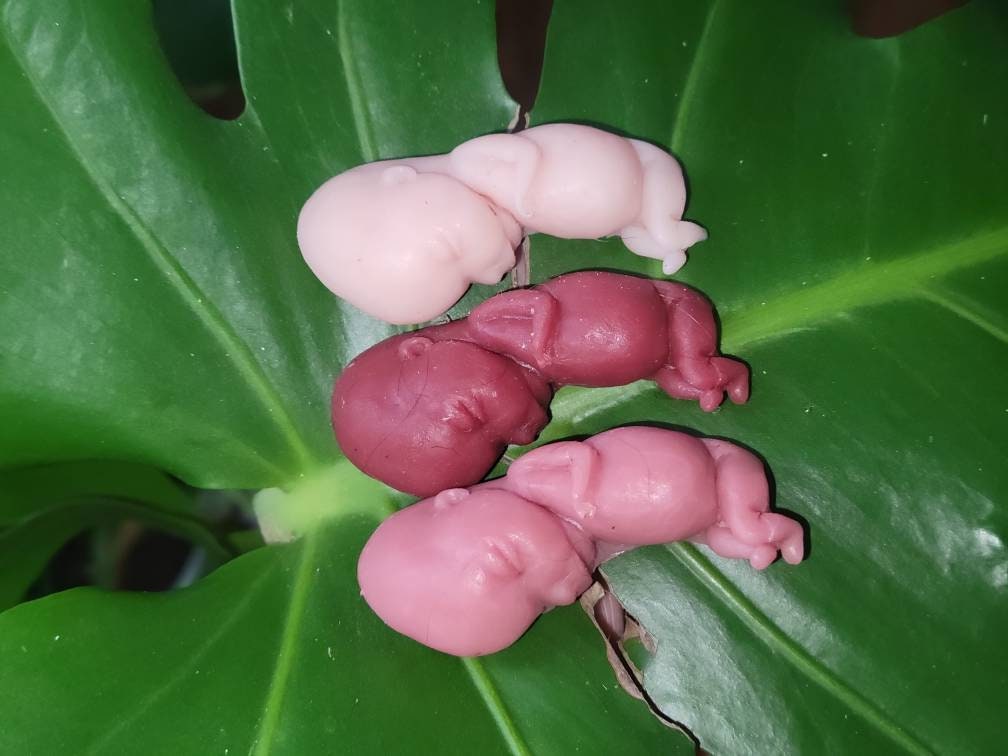 12 week gestational fetus silicone baby memorial keepsake