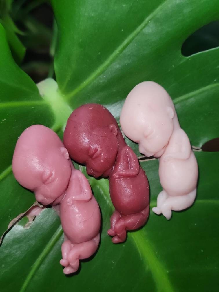 12 week gestational fetus silicone baby memorial keepsake