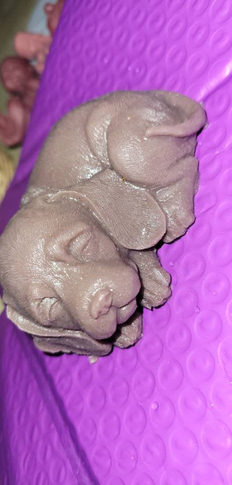 Silicone puppy dog 5"