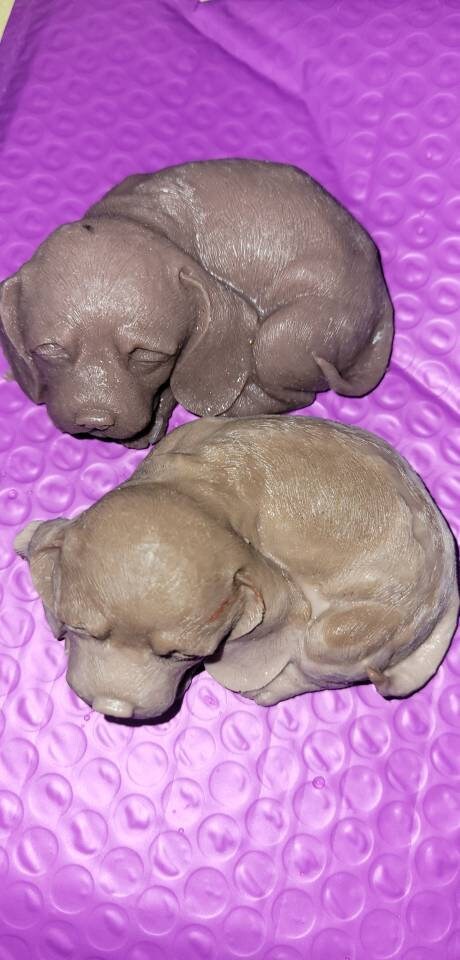 Silicone puppy dog 5"