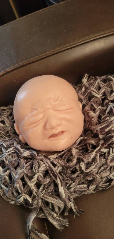 Silicone baby head crying baby for 18" body alph