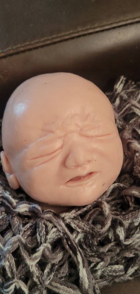 Silicone baby head crying baby for 18" body alph