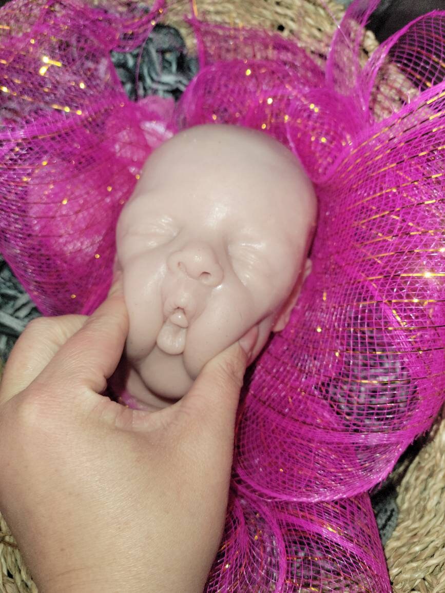 Silicone baby head irie for 20" cloth body by Chantel