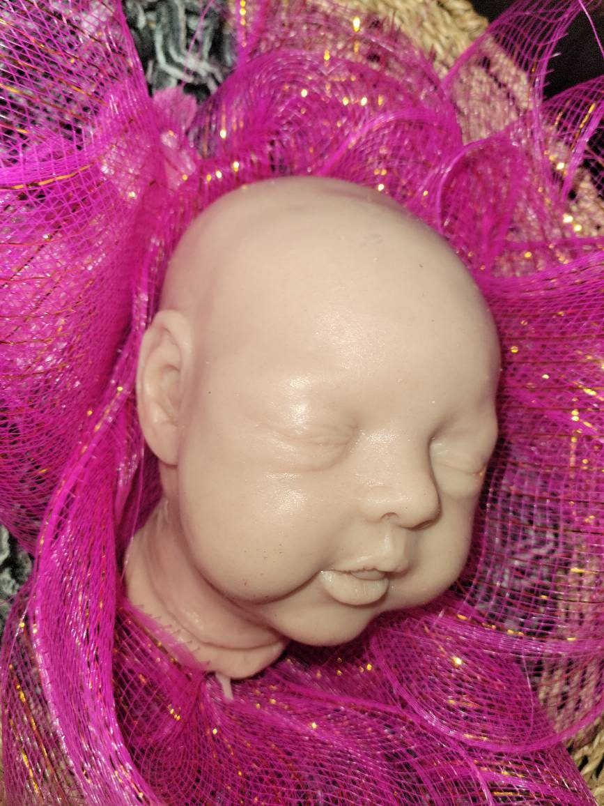 Silicone baby head irie for 20" cloth body by Chantel