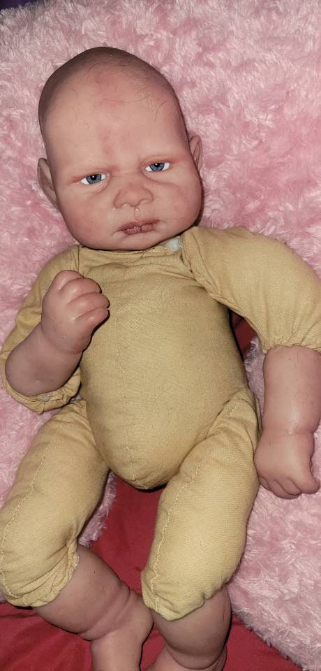 Silicone baby head and limbs by Terry quinn 19"