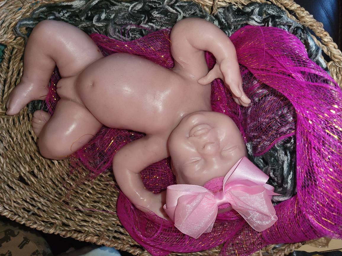 Gorgeous full body silicone baby girl 15" preemie sculpted by Pamela erff "Jessi
