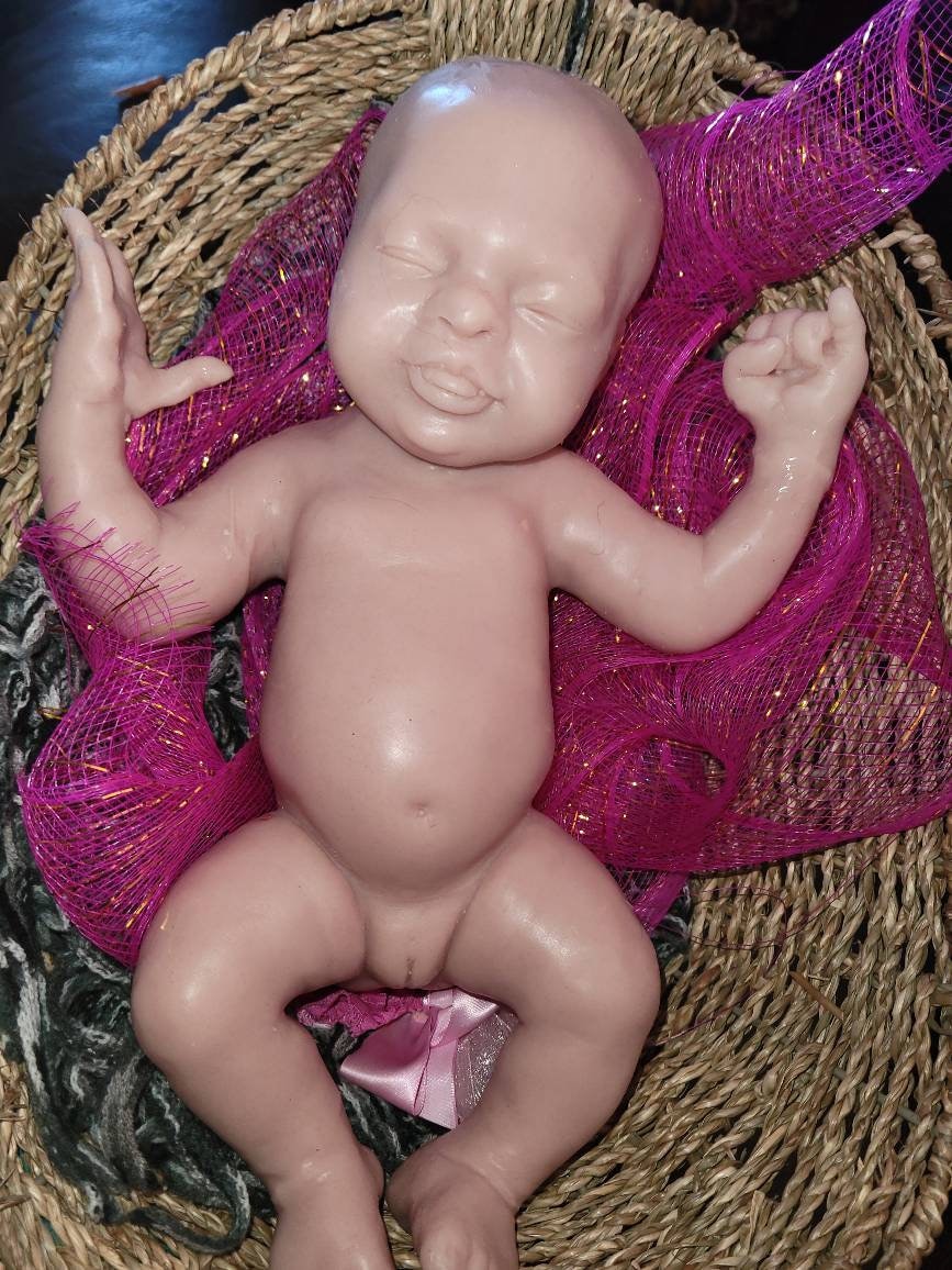 Gorgeous full body silicone baby girl 15" preemie sculpted by Pamela erff "Jessi