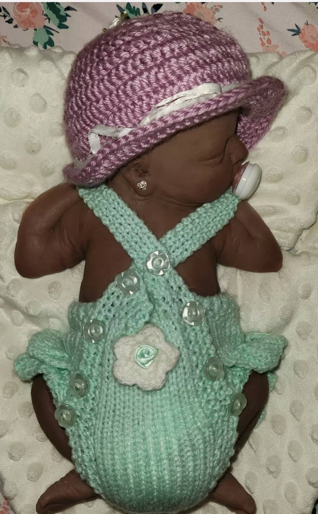 13" silicone baby girl fully painted with umbilical cord maribelle