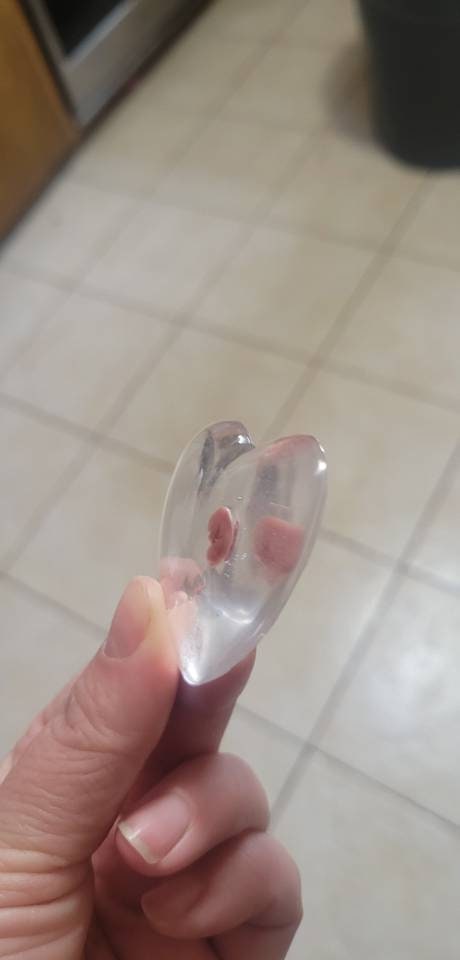 Beautiful memorial resin heart peice