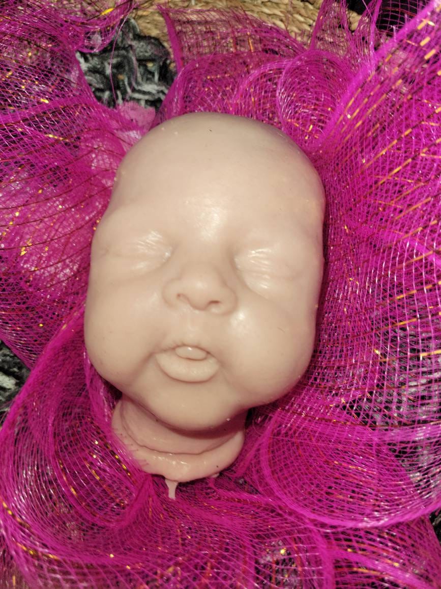 Silicone baby head irie for 20" cloth body by Chantel