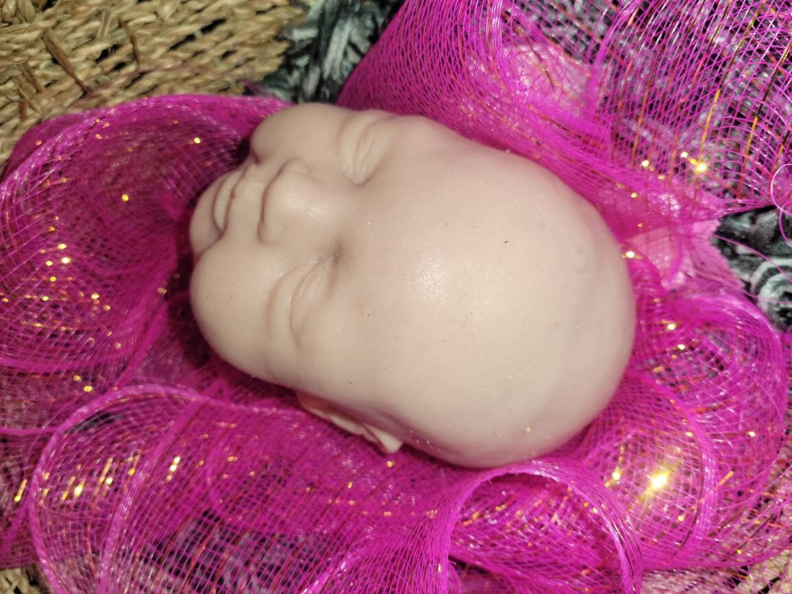 Silicone baby head irie for 20" cloth body by Chantel