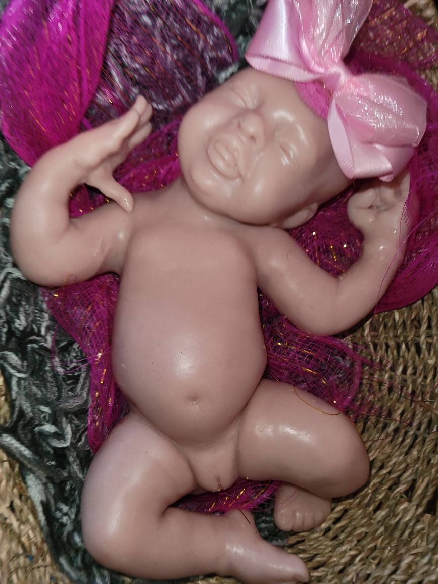 Gorgeous full body silicone baby girl 15" preemie sculpted by Pamela erff "Jessi