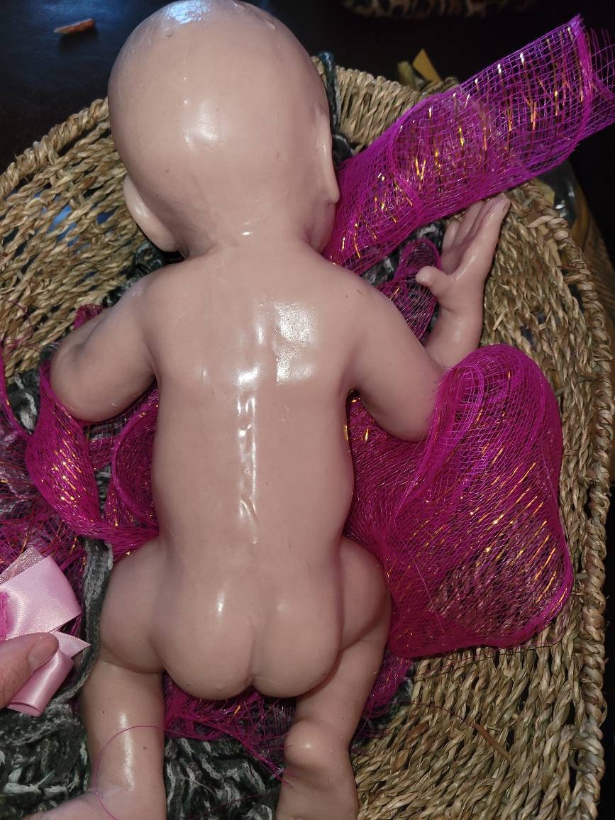 Gorgeous full body silicone baby girl 15" preemie sculpted by Pamela erff "Jessi