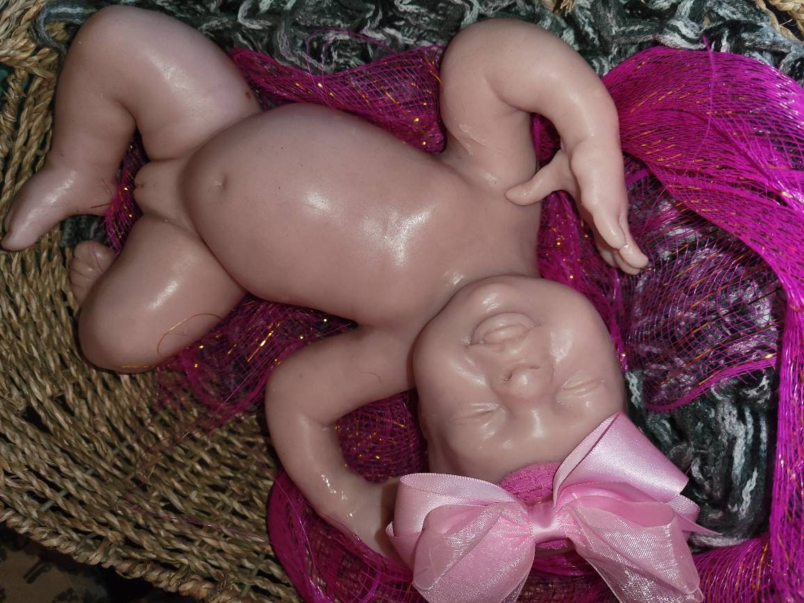 Gorgeous full body silicone baby girl 15" preemie sculpted by Pamela erff "Jessi