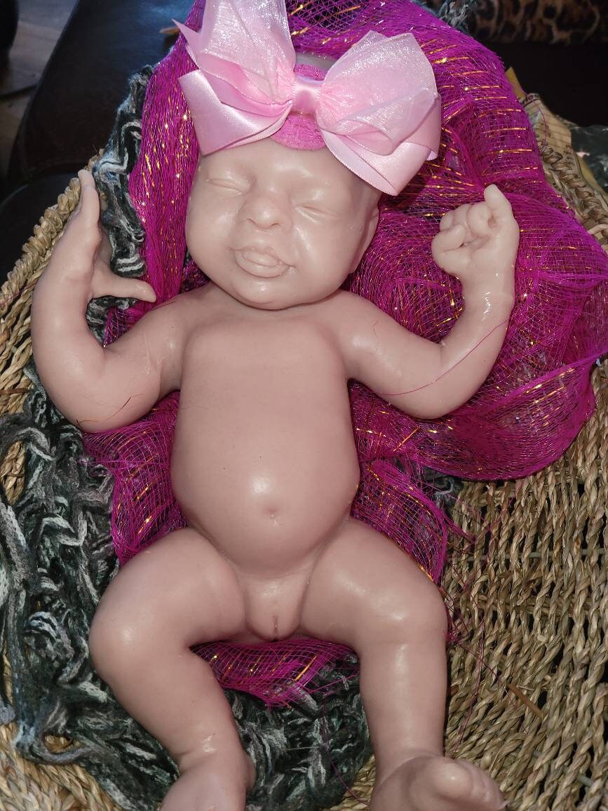 Gorgeous full body silicone baby girl 15" preemie sculpted by Pamela erff "Jessi