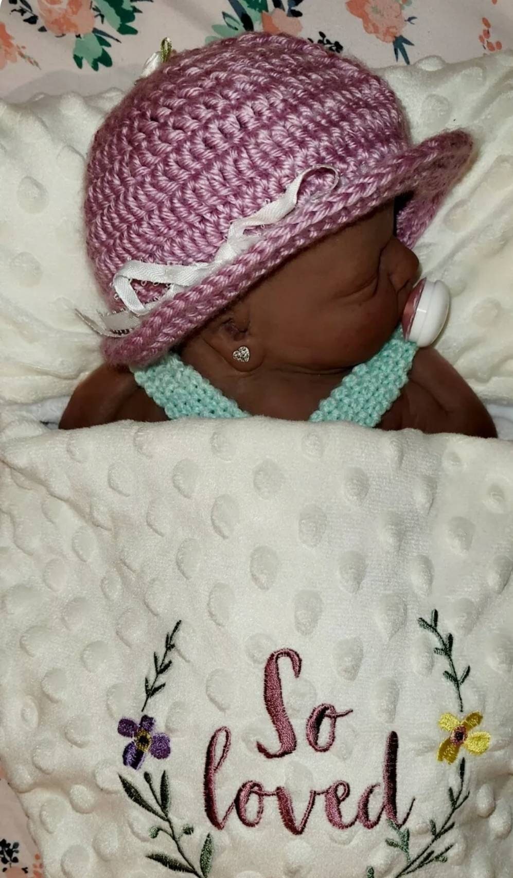 13" silicone baby girl fully painted with umbilical cord maribelle
