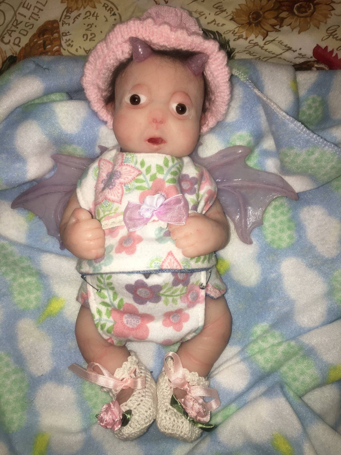 Changeling full body silicone elf baby 12" preemie