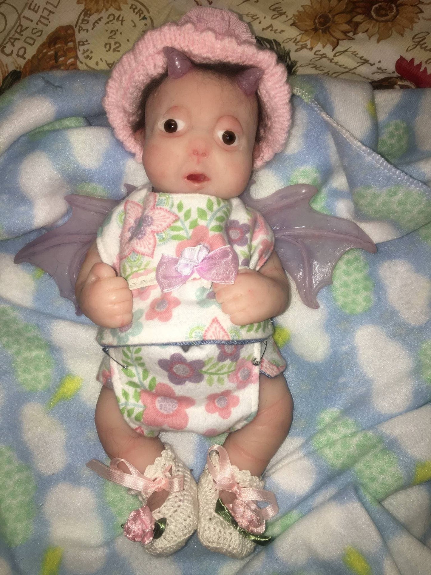 Changeling full body silicone elf baby 12" preemie