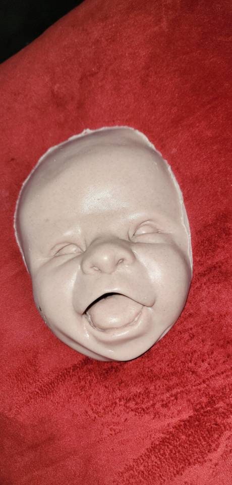 Silicone baby face or head happy baby face blank unpainted