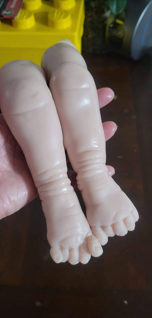 Silicone baby limbs legs for cloth body