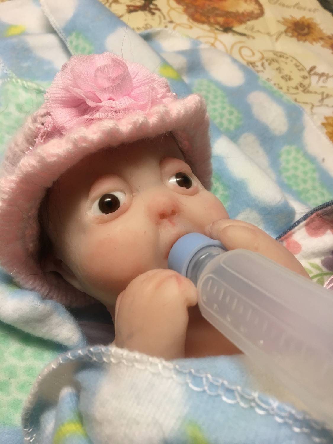 Changeling full body silicone elf baby 12" preemie