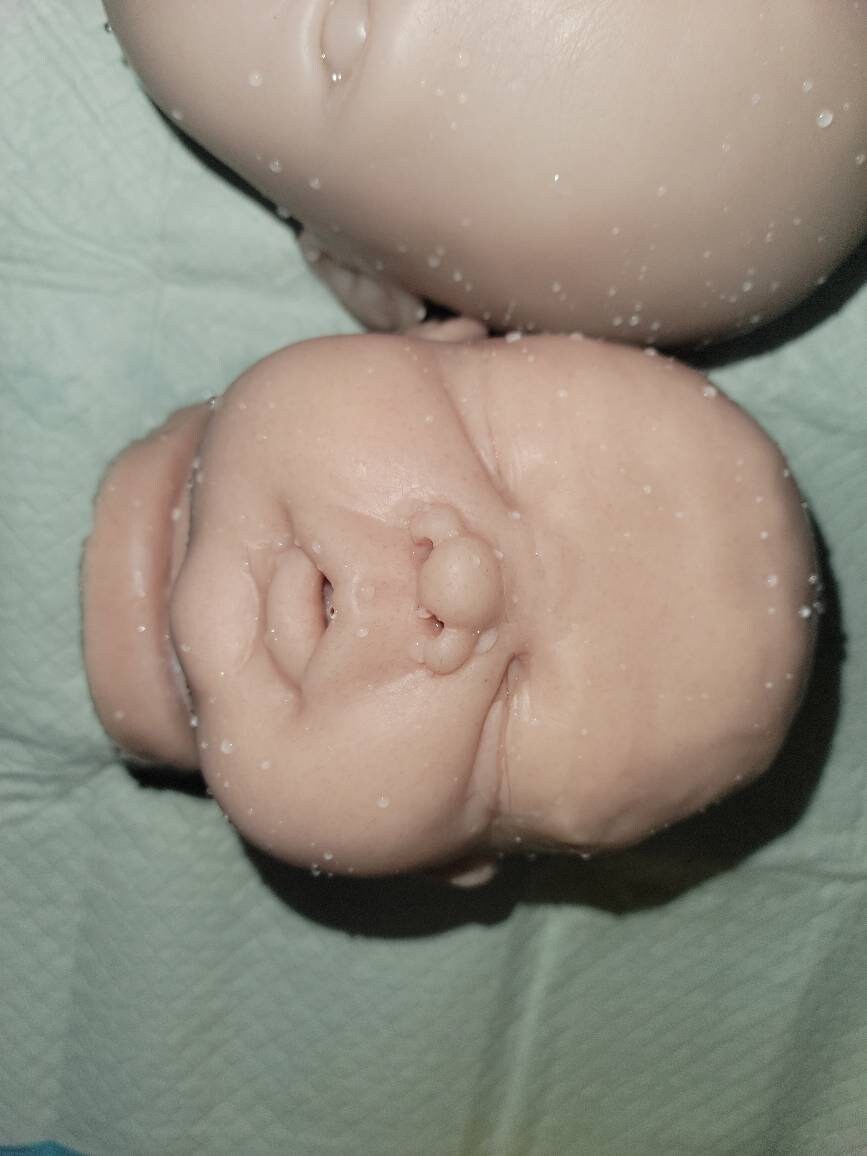 2 surprise silicone heads WoW!! Blank unpainted