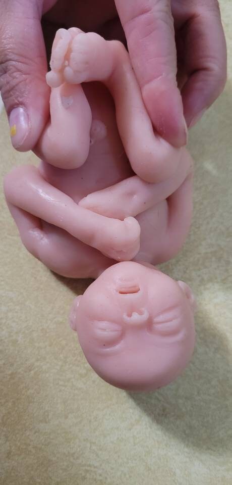 22 week gestational fetus born too soon silicone baby memorial baby