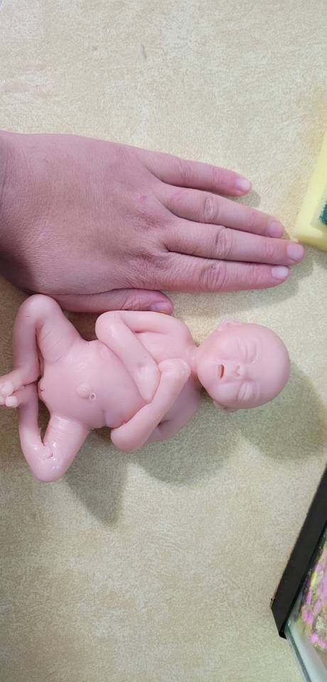 22 week gestational fetus born too soon silicone baby memorial baby