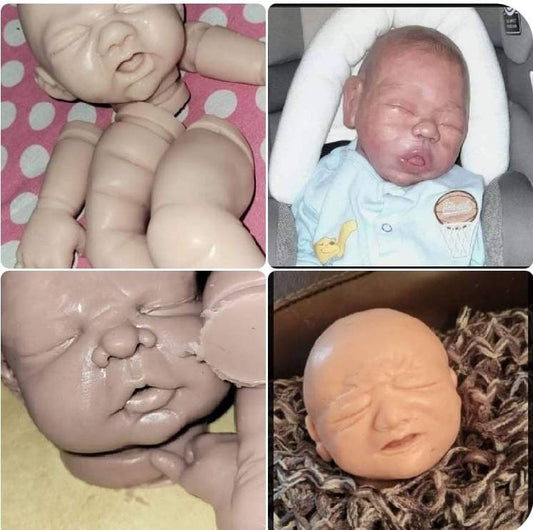 4 silicone baby surprise heads! Cuddle baby silicone heads