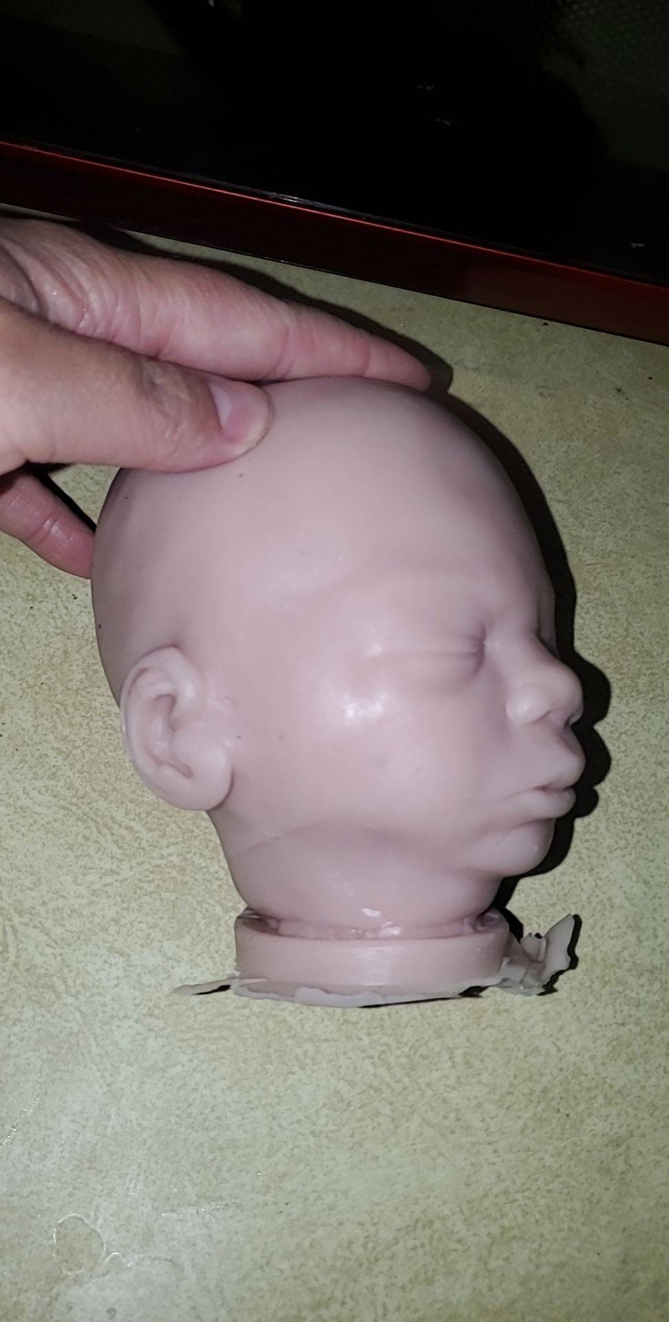 Maisa 17" silicone Baby head for cuddle body