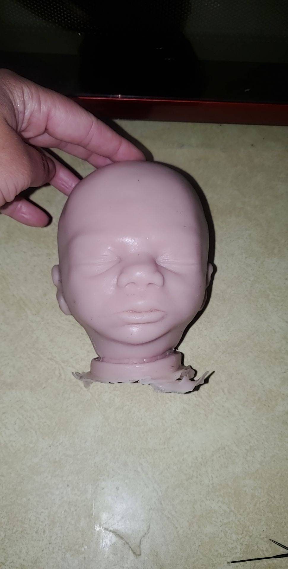 Maisa 17" silicone Baby head for cuddle body