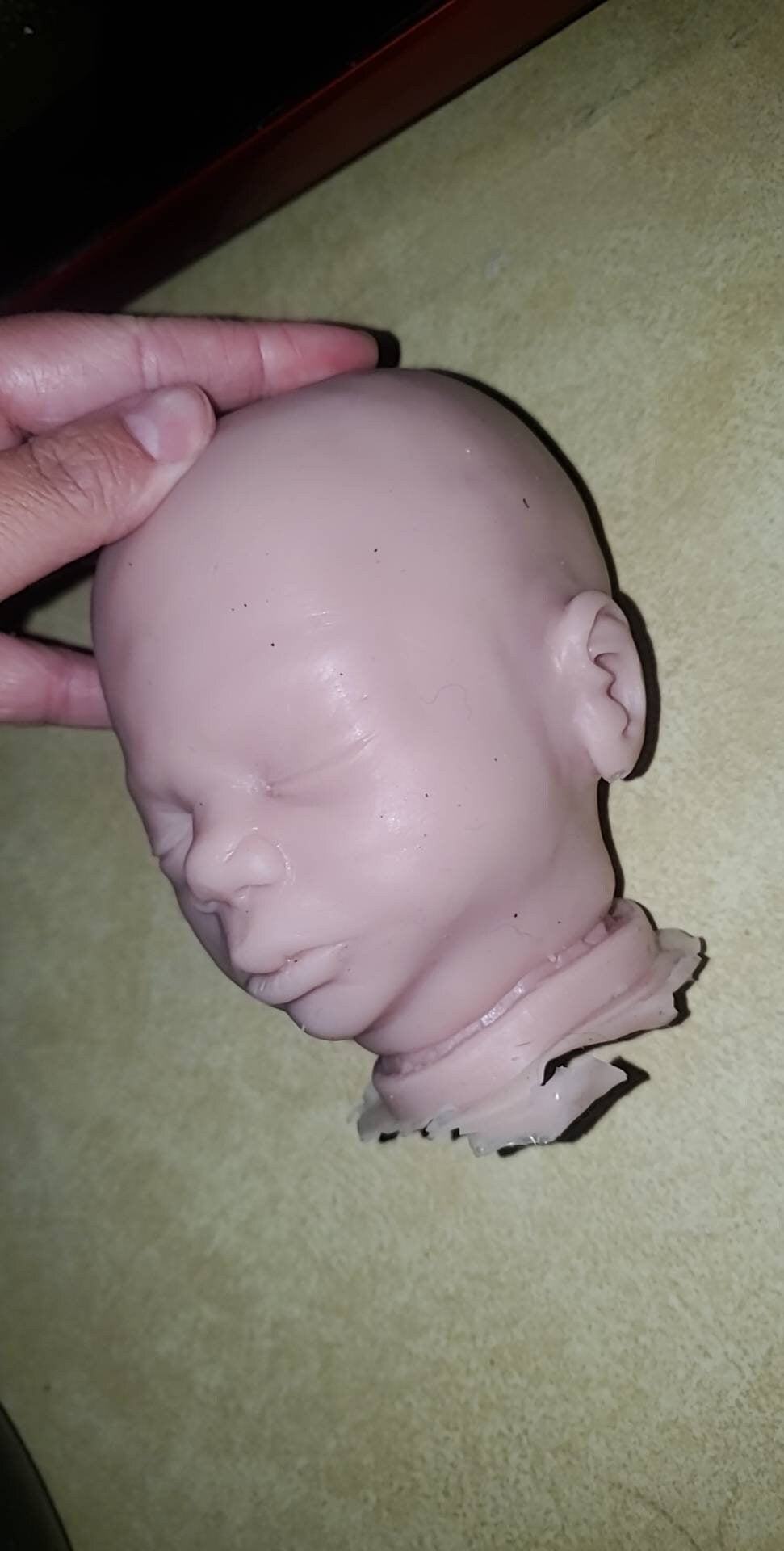 Maisa 17" silicone Baby head for cuddle body