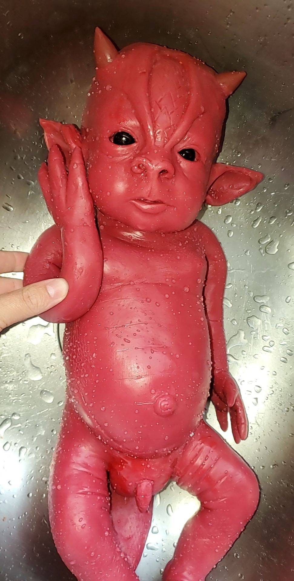Full body silicone baby dragon blank kit "saphire"