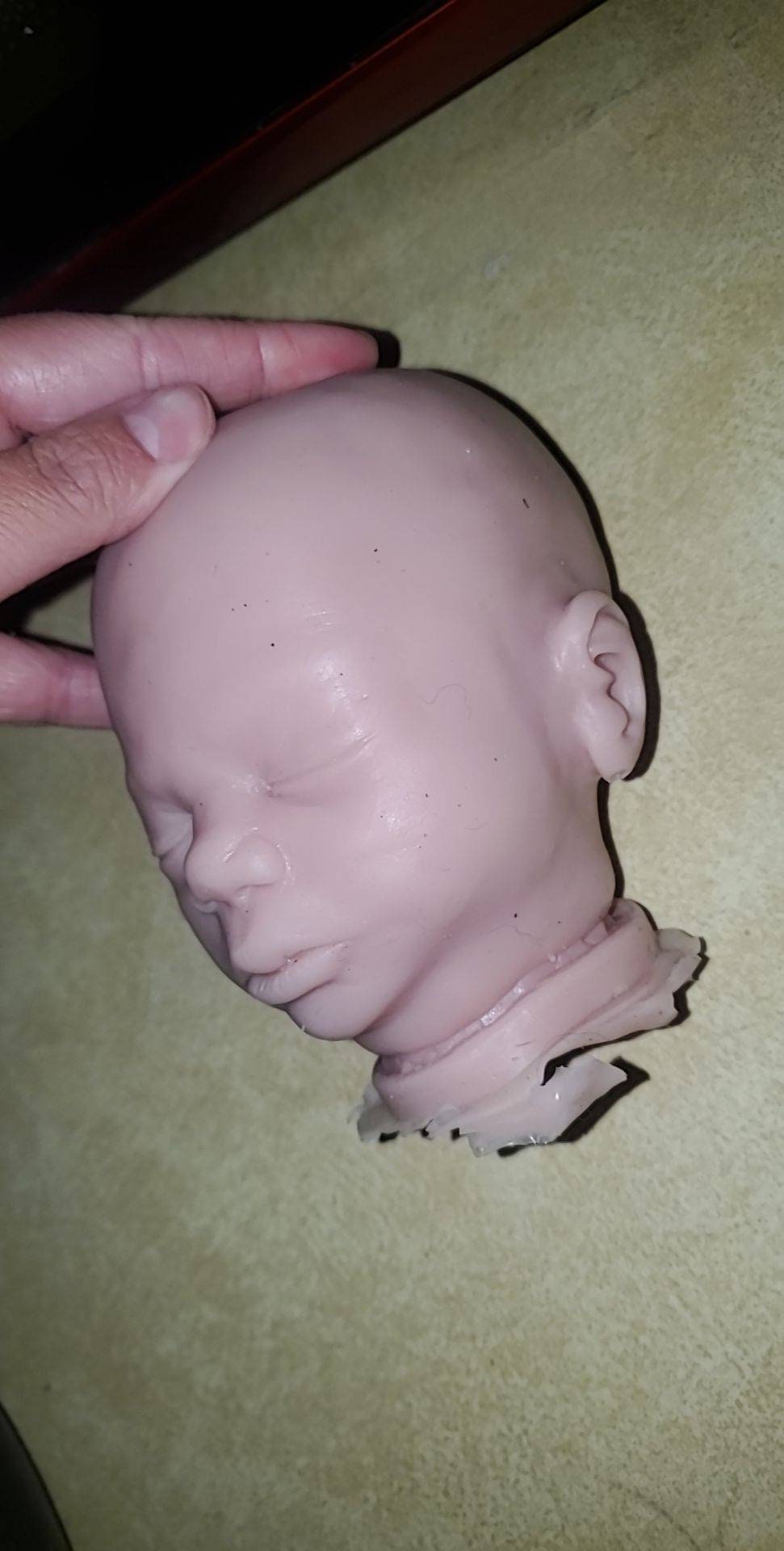 Maisa 17" silicone Baby head for cuddle body