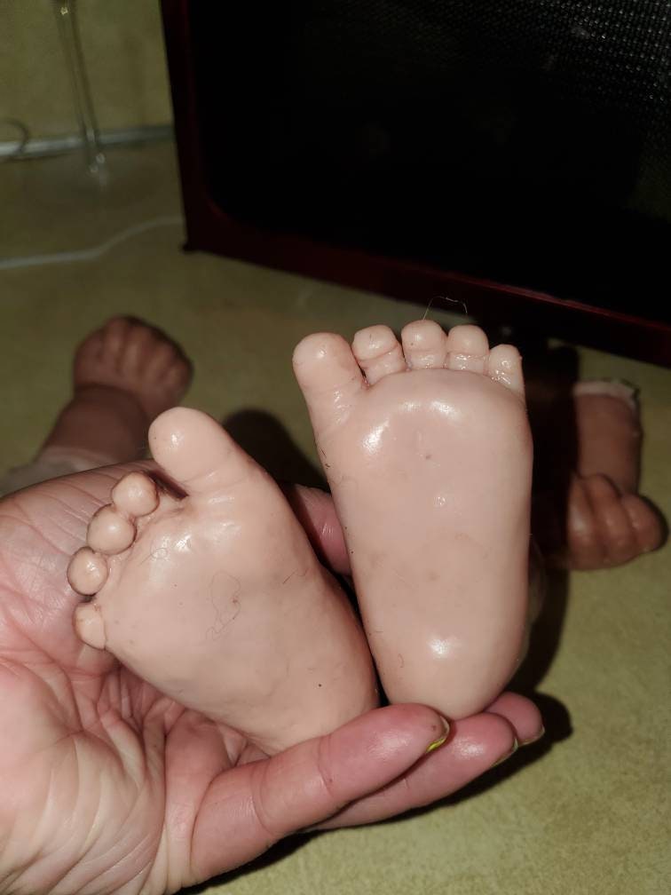 Silicone Baby limbs 1/4 for clothv body Unpainted custom