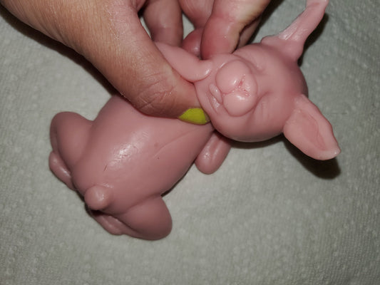 Silicone baby bunny rabbit 5"