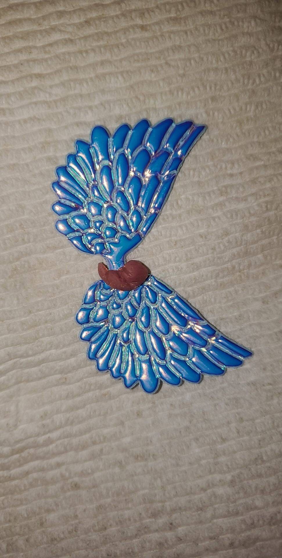Memorial silicone fetus with angel wings gift