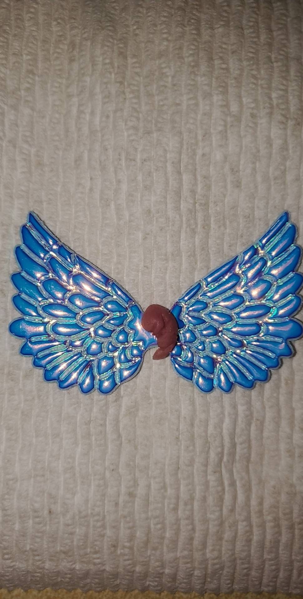 Memorial silicone fetus with angel wings gift