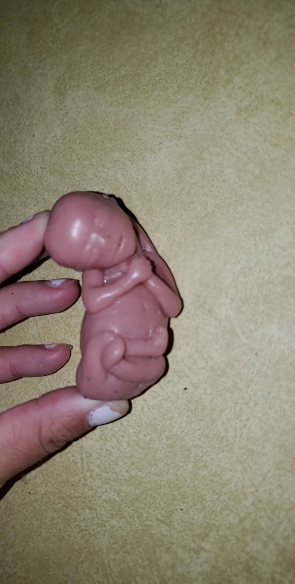 18 week Gestational memorial silicone fetus