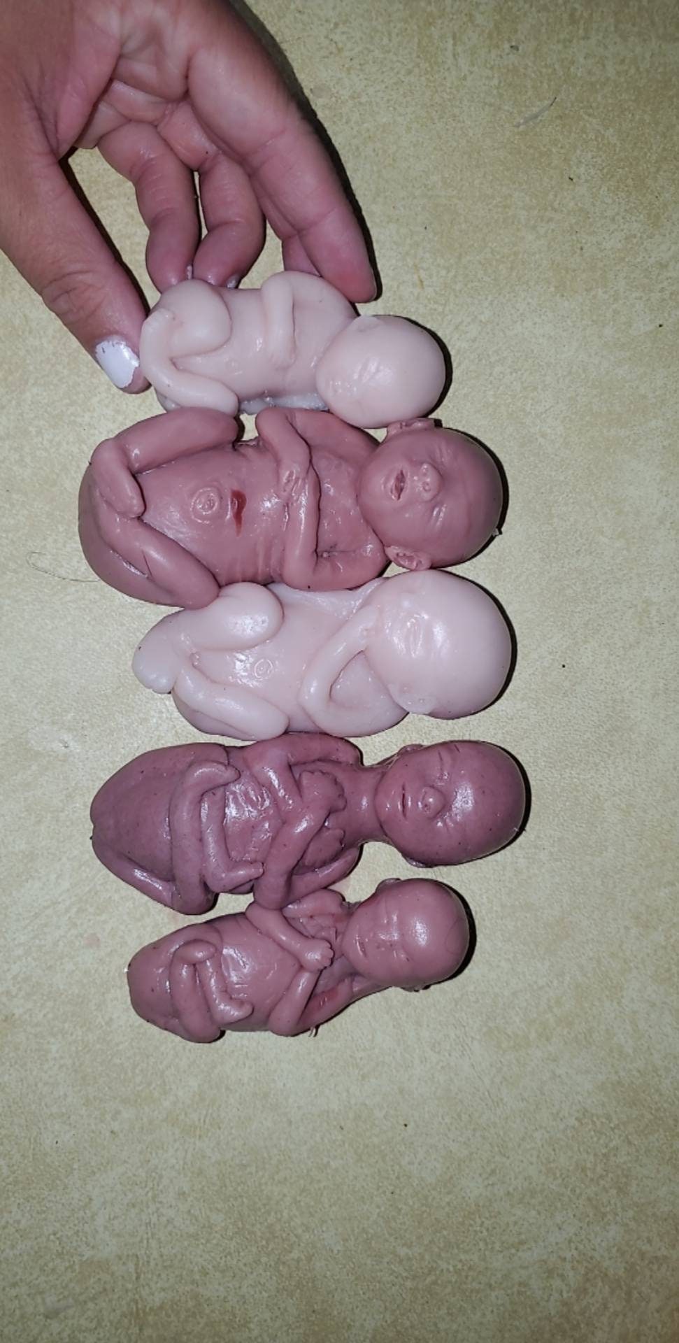 Memorial fetus silicone babies SET OF 5