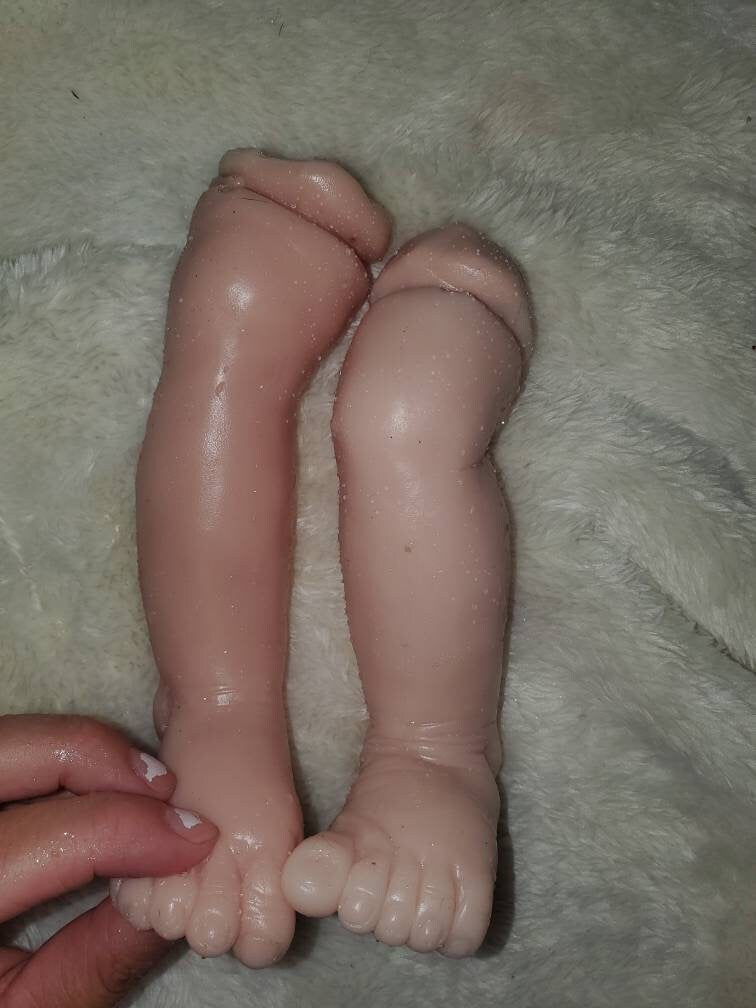 Silicone baby limbs for 15"-16" silicone cloth body baby blank
