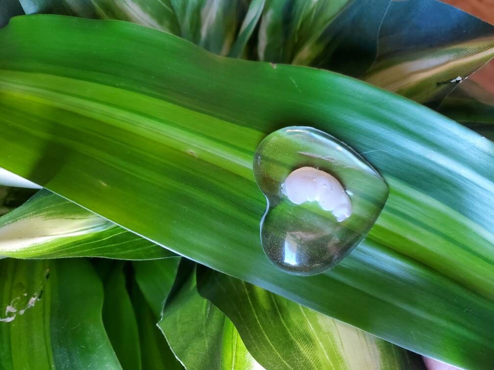 Beautiful memorial resin heart peice memorial fetus