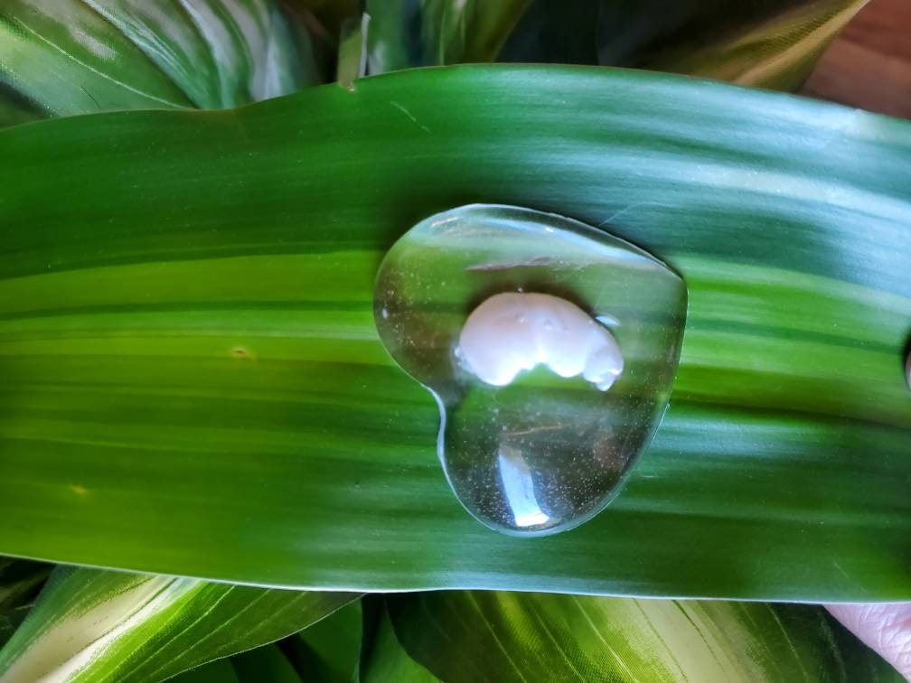 Beautiful memorial resin heart peice memorial fetus