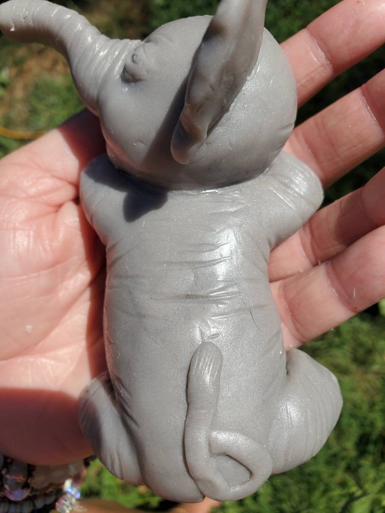 Silicone baby elephant 5"