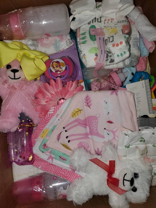 SURPRISE PREEMIE silicone / reborn Baby box opening accessories lots of goodies large  box