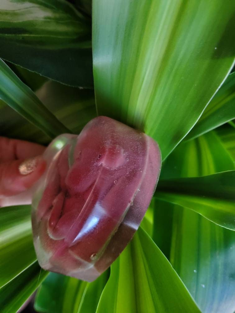 Memorial silicone babies inside resin heart