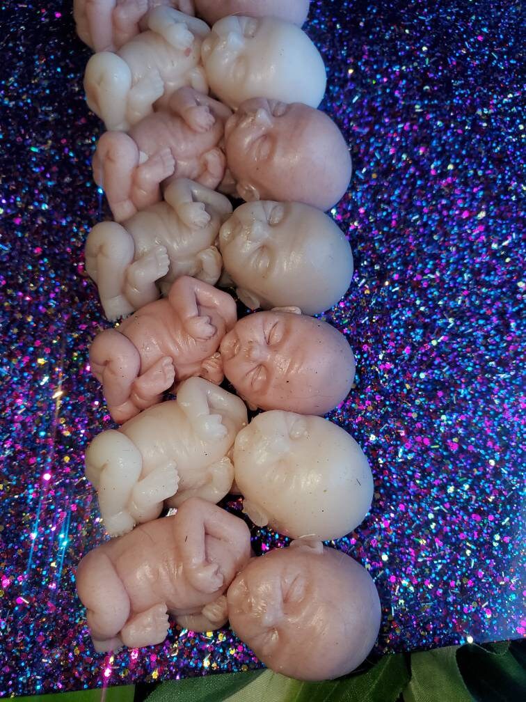 12 week gestation fetus silicone memorial fetus baby keepsake