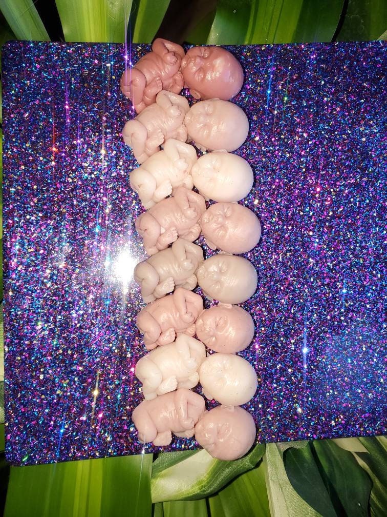 12 week gestation fetus silicone memorial fetus baby keepsake